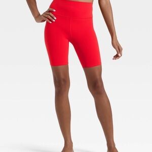 All in Motion Women's Red and Black Bike Shorts 2X